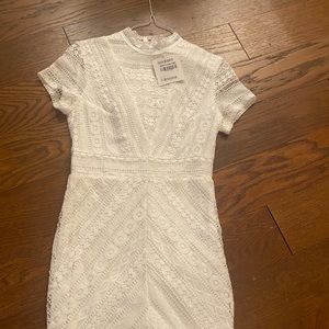 White lace dress from hellomolly